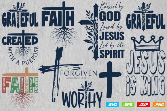44 Christian Svg Bundle for Graphics and Crafts
