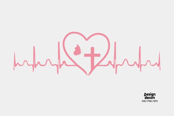 Christian Heart Pink SVG: A Perfect Fit for Crafts and Graphics