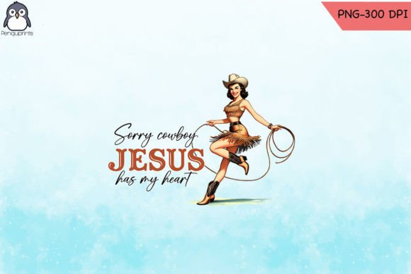 Christian Retro Cowgirl Sublimation PNG for Crafts and Graphics