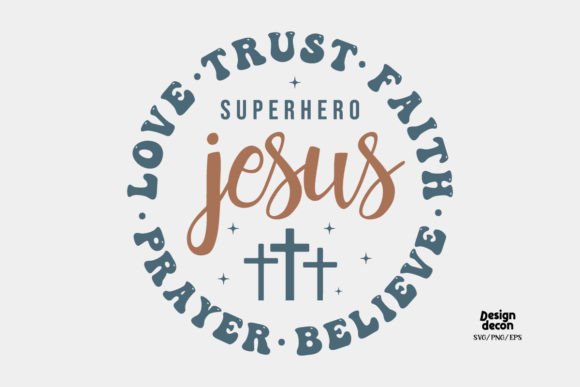 Christian Words Retro SVG: A Perfect Graphics Asset for Crafts