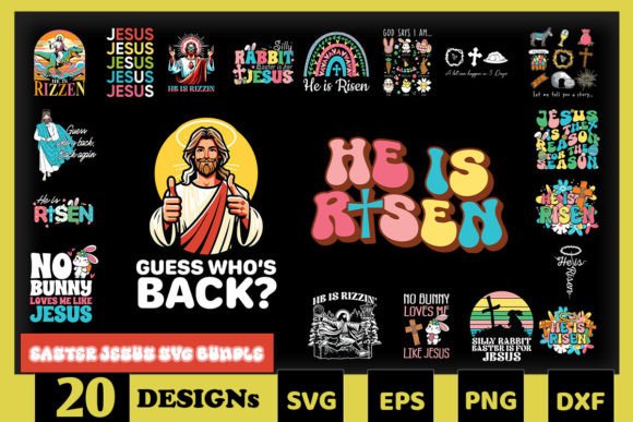 Easter Jesus SVG Bundle: A Must-Have for Crafts & Graphics