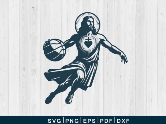 Jesus Playing Basketball Svg: A Playful Graphics Craft