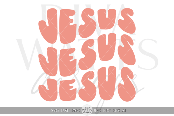 Jesus Word Art Graphic SVG for Creative Crafts