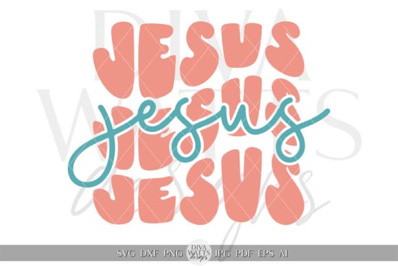 Jesus Word Art Illustration SVG: A Graphics Gem for Crafts