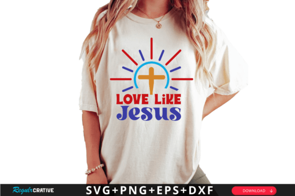 Love Like Jesus SVG Design: A Versatile Graphic for Crafts