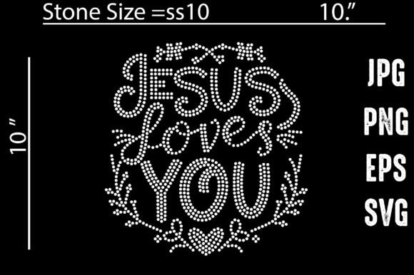 Review: Jesus Loves You Rhinestone Template