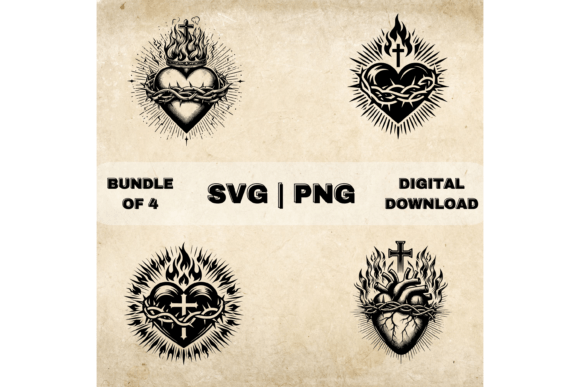 Sacred Heart of Jesus SVG: A Versatile Craft Graphics Bundle